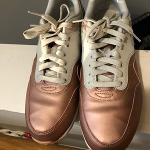 Rose Gold and Gray/Tan Nike’s